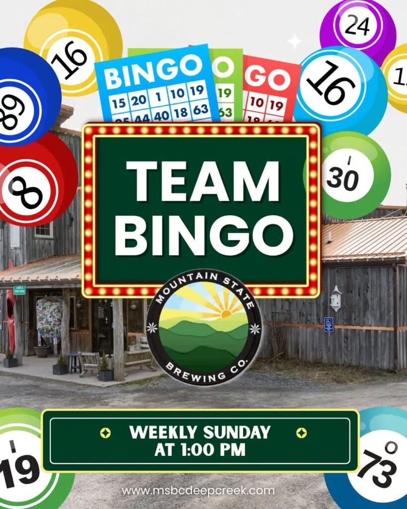 Team Bingo at Mountain State Brewing Co in Deep Creek Lake