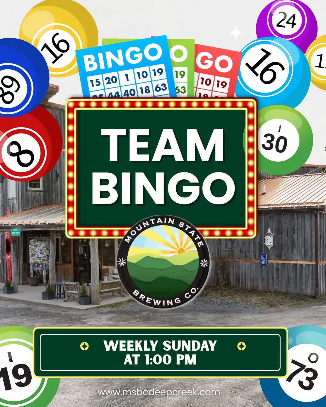Team Bingo at Mountain State Brewing Co in Deep Creek Lake