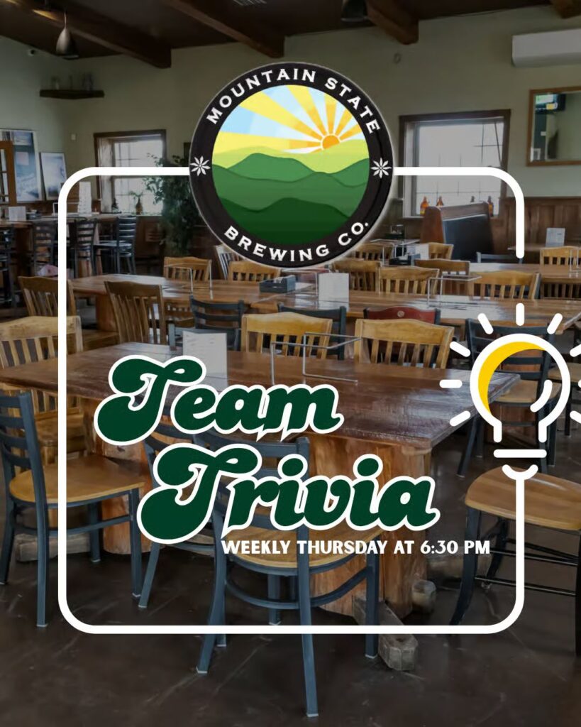 Team Trivia at Mountain State Brewing Co in Deep Creek Lake