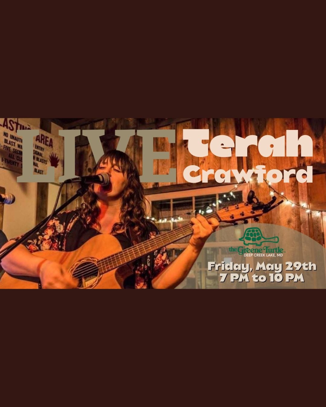 Terah Crawford at The Greene Turtle (Deep Creek Lake)