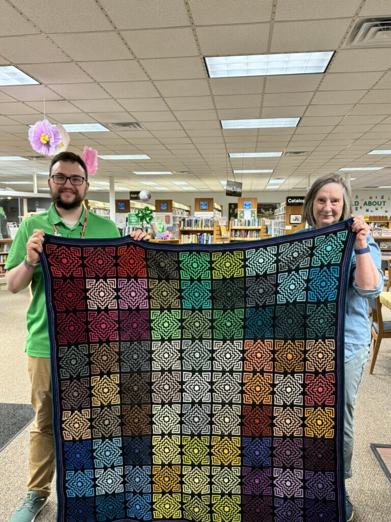 Terrazzo Mosaic Afghan Raffle to Benefit Library Programming at Deep Creek Lake, MD