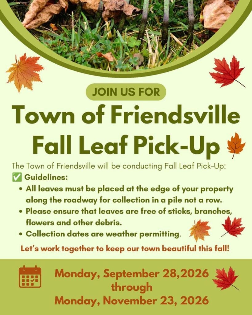 Town of Friendsville Fall Leaf Pick-Up