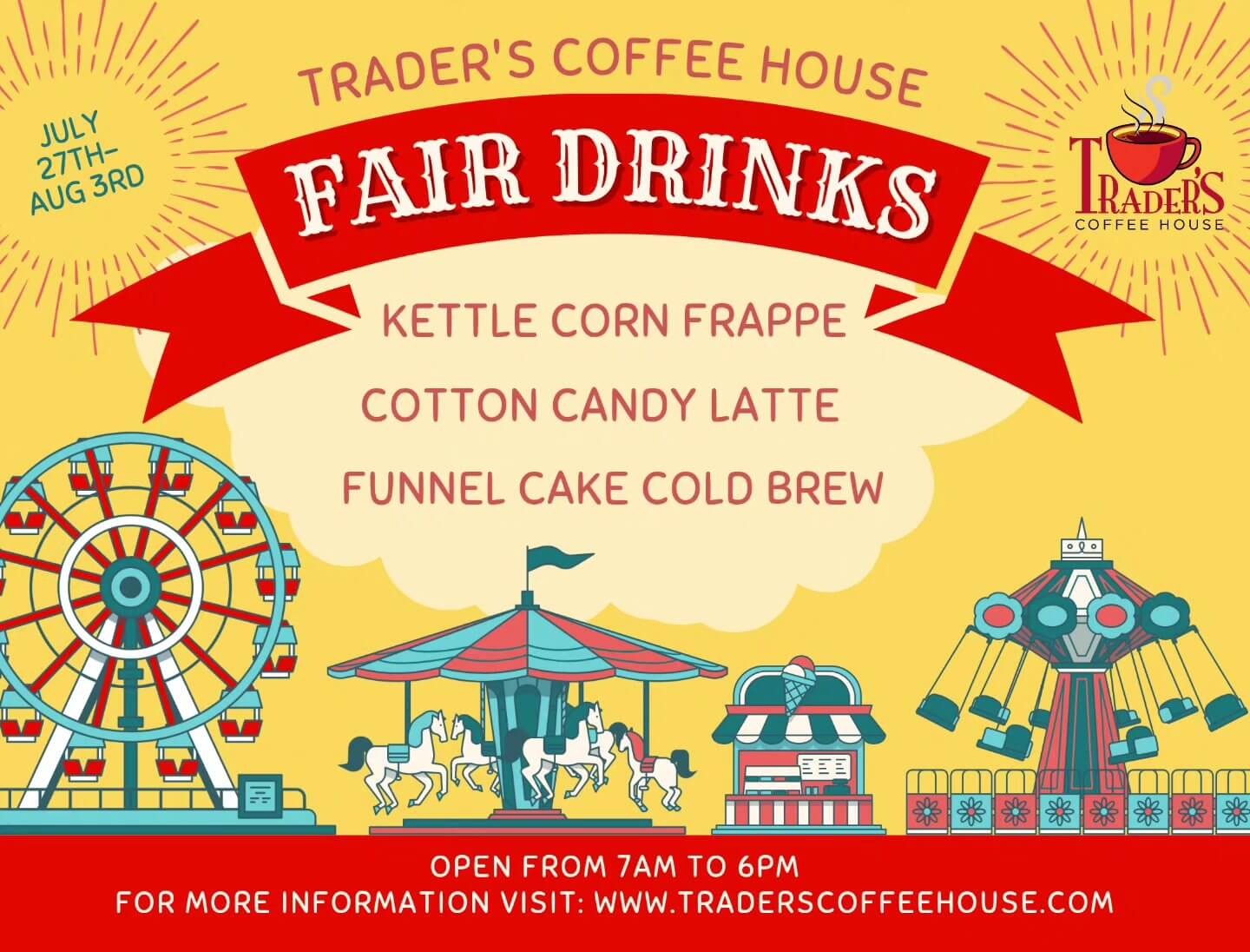 Traders Coffee House Fair Drinks at Deep Creek Lake, MD