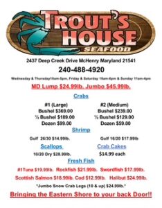 Trout's House Seafood (08/05/25)