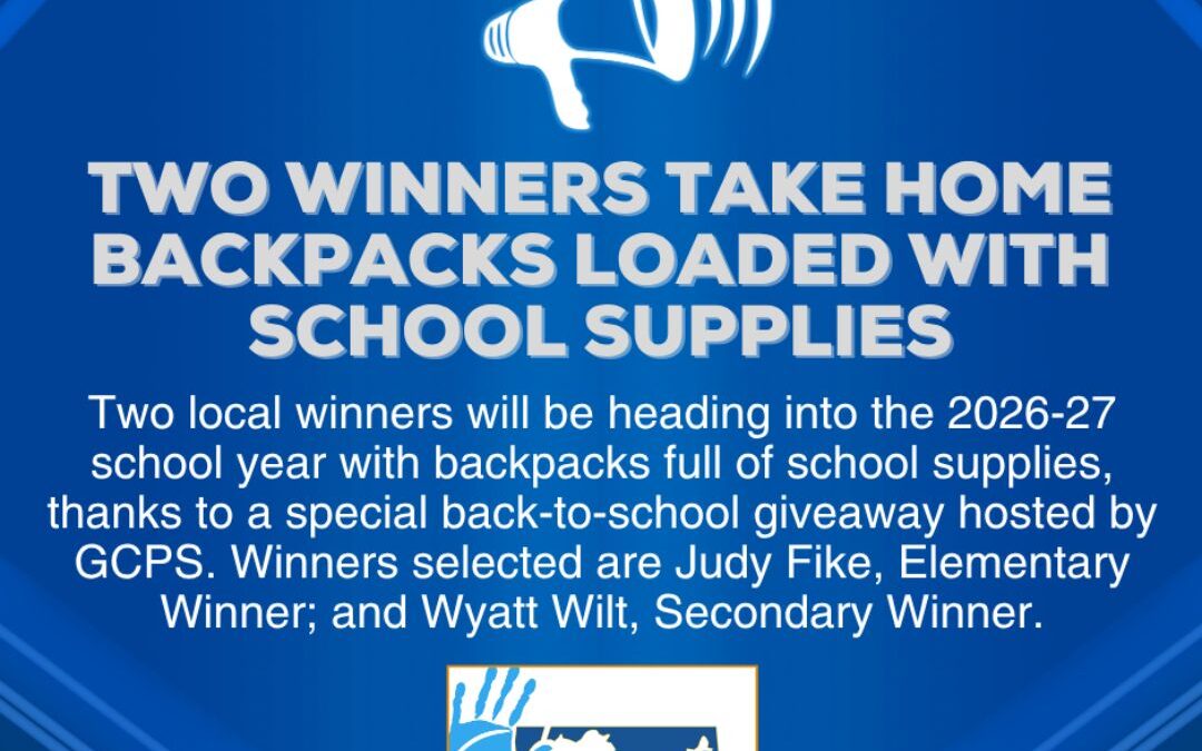 Two Winners Take Home Backpacks Loaded with School Supplies