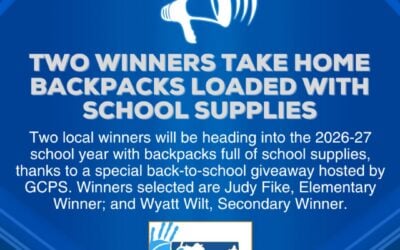 Two Winners Take Home Backpacks Loaded with School Supplies
