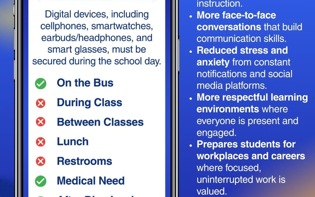 Updated Student Cell Phone Policy for 2026-27 School Year