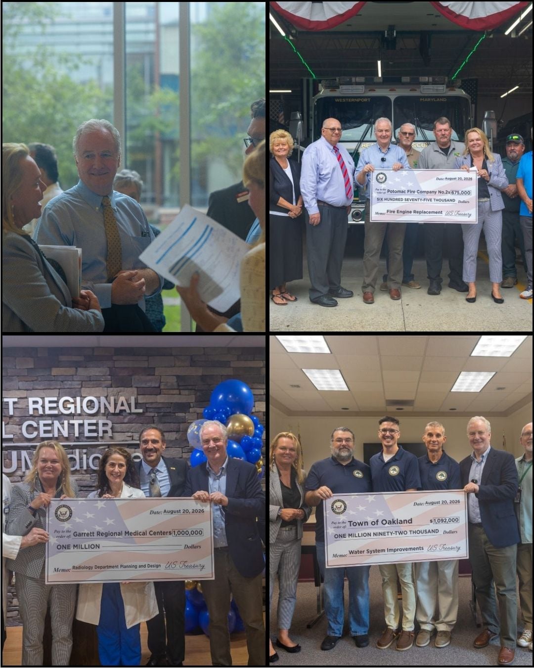 Van Hollen, McClain Delaney Visit Allegany & Garrett Counties to Highlight Over $5 Million in Federal Funding for Western Maryland Communities