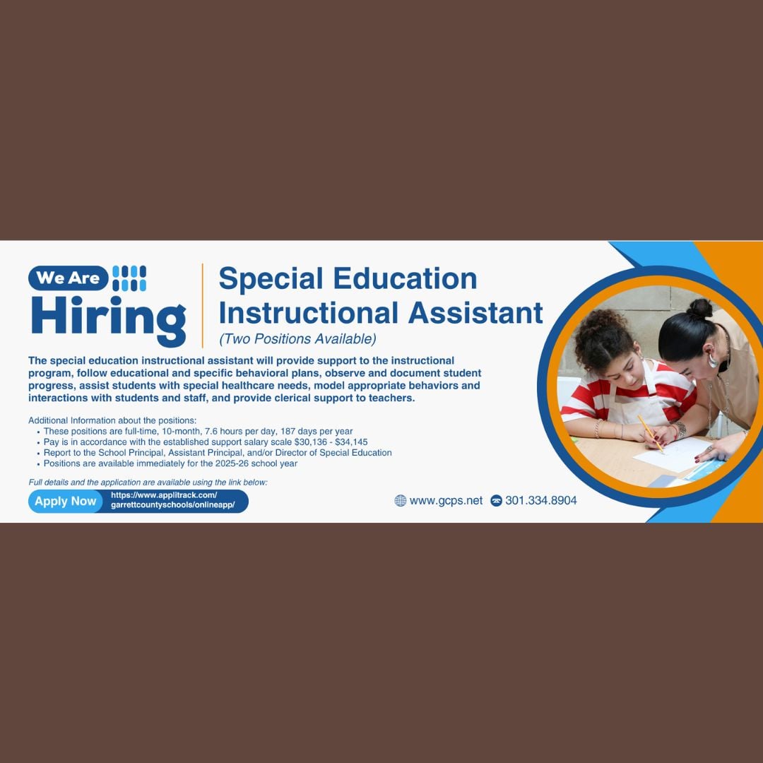 We’re Hiring! Special Education Instructional Assistant