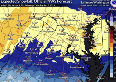 Winter Storm Warning for Garrett County and Deep Creek Lake – Jan 5-6