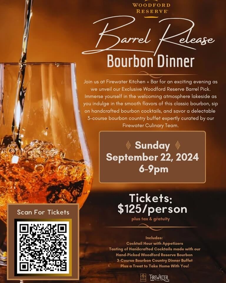 Woodford Bourbon Dinner at Deep Creek Lake, MD