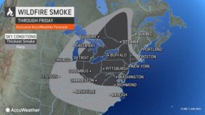Worst Wildfire Smoke Outbreak in Northeastern US in More Than 20 Years – It Can Get Worse Before It Gets Better at Deep Creek Lake, MD