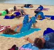 Yoga on the Beach at Deep Creek Lake, MD