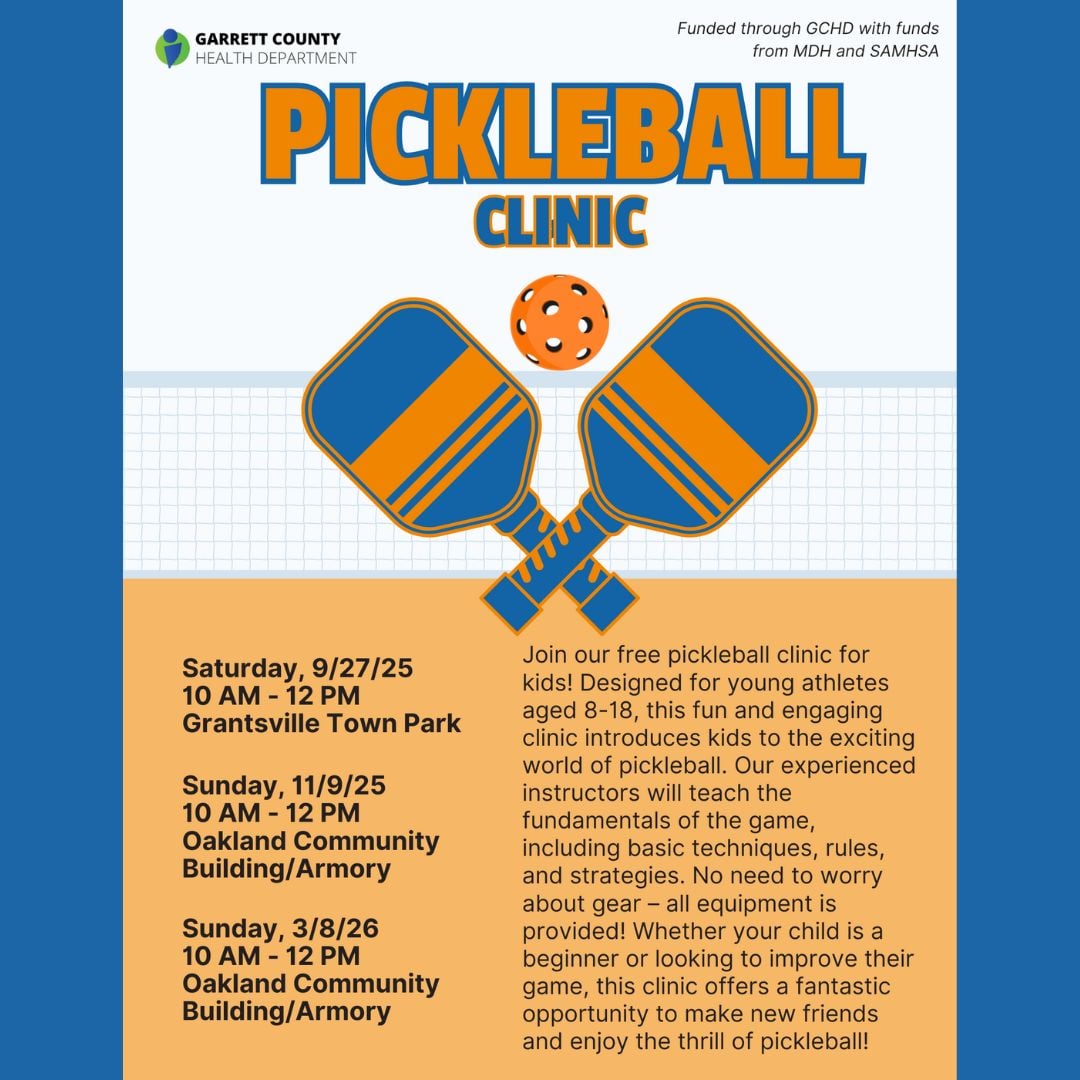 Youth Pickleball Clinic (Deep Creek Lake, MD)