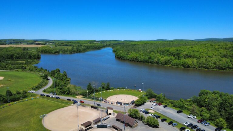 Aerial view of Broadford Lake Park
