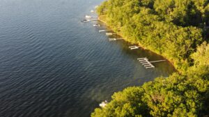 Deep Creek Lake docks by Sarah Myers