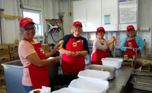 Civic Club at Rotary Fries Booth
