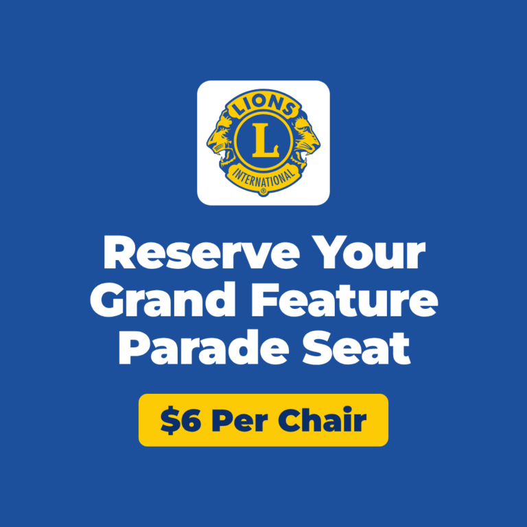 Oakland-Mt. Lake Park Lions Club: Reserve Your Grand Feature Parade Seat, $6 Per Chair