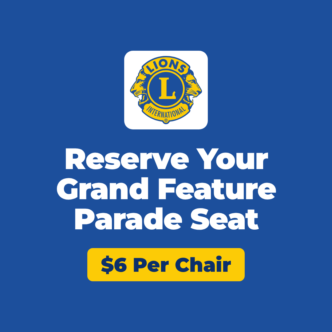 Oakland-Mt. Lake Park Lions Club: Reserve Your Grand Feature Parade Seat, $6 Per Chair