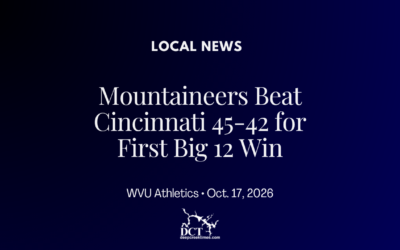 Mountaineers Beat Cincinnati 45-42 for First Big 12 Win
