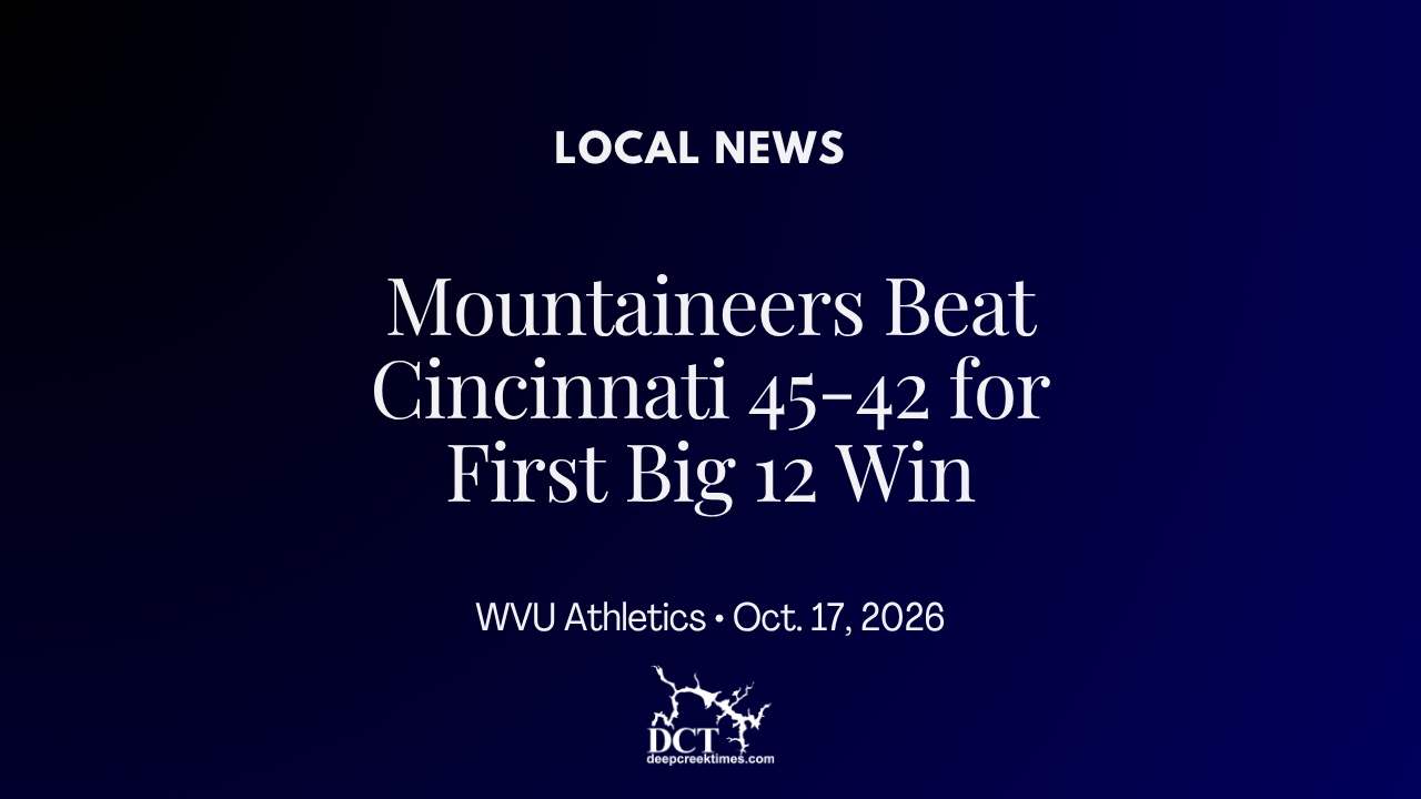 Mountaineers Beat Cincinnati 45-42 for First Big 12 Win