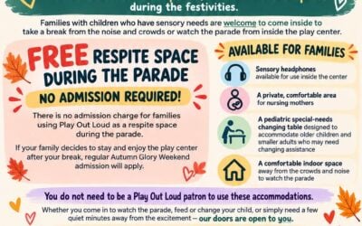 Play Out Loud Opens a Free Quiet Space for Families During the Firemen’s Parade