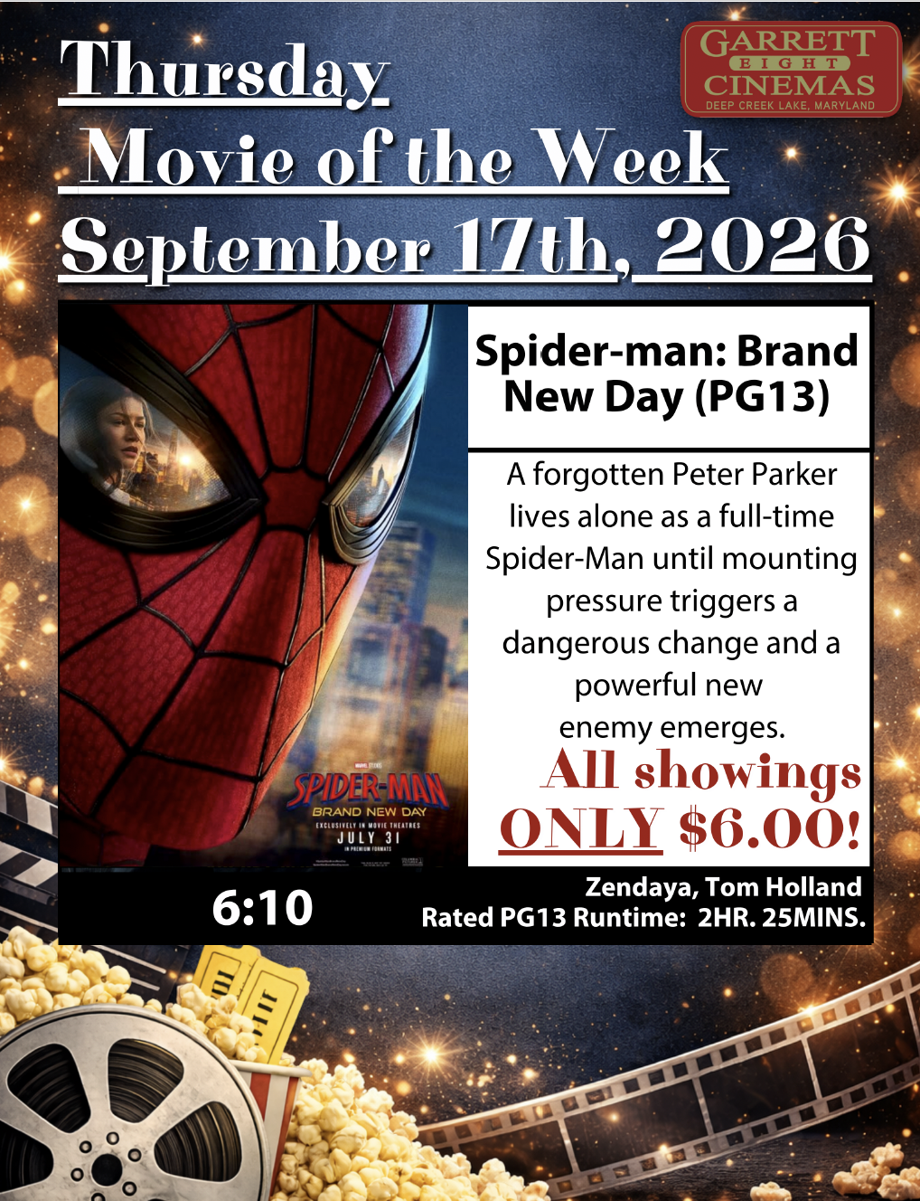 Thursday Movie of the Week - Spider-Man: Brand New Day - September 17, 2026